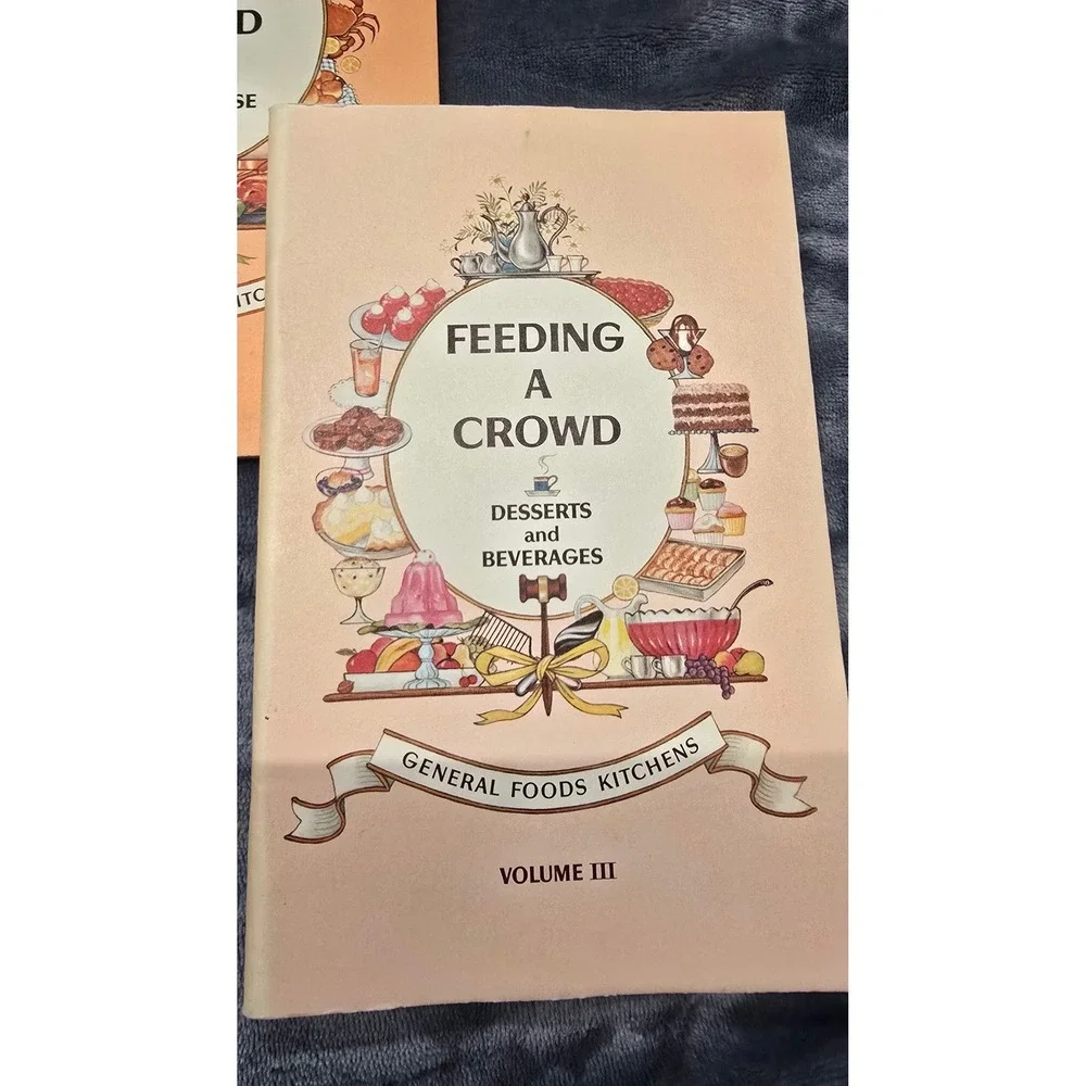 Vintage General Foods Kitchens Feeding A Crowd Cookbook Set Volumes 1 2 3